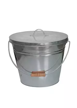SEAU A CENDRES + COUVERCLE - ZINK SEAU A CENDRES + COUVERCLE - ZINK
